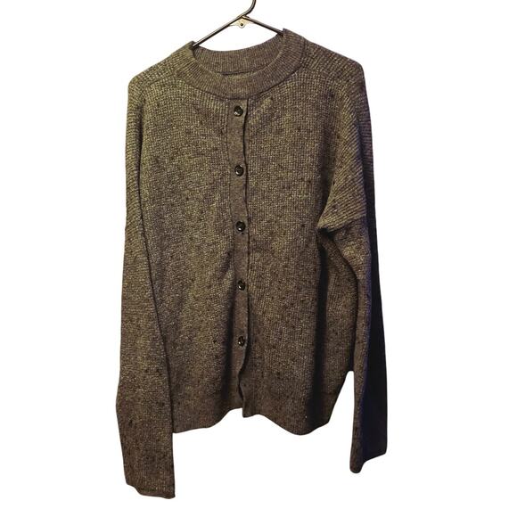 point sur wool alpaca blend button back sweater size large - Picture 2 of 5
